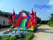 Castelo de salto inflável bonito de encerado do PVC para crianças com arte finala colorida