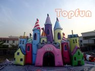 Castelo fantástico gigante de Cinderella, castelo de salto colorido personalizado do PVC