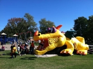 Curso grande de Dragon Inflatable Bouncer Castle Obstacle para crianças