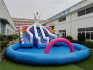 PVC personalizado Unicorn Inflatable Playground Water Park para crianças
