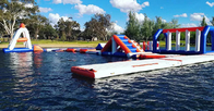 Campo de jogos de flutuação do curso de obstáculo do parque da água de Infaltable do lago