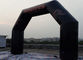 0.6mm Plato PVC Tarpaulin Sealed Inflatable Arches / Black Inflatable Archway