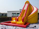 Outdoor Kids Inflatable Water Slide With Pool / PVC Tarpaulin Water Park Games