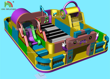 Castelo de salto comercial gigante do parque de diversões inflável do piano do tema da música