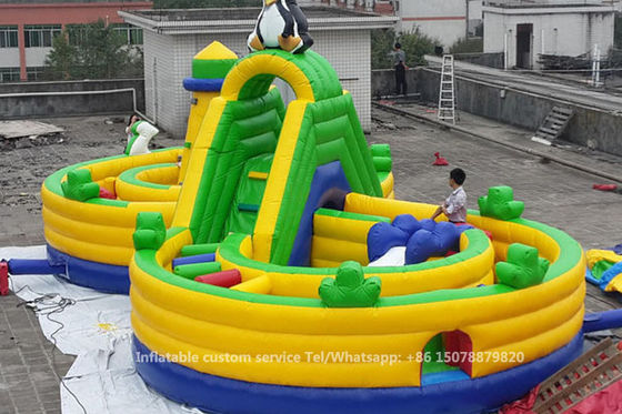 Equipamento inflável exterior do parque de diversões/campo de jogos das crianças para crianças
