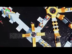 equipamento inflável do parque da água