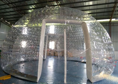 Barraca inflável transparente popular da bolha do PVC com dois portas e respiradouros