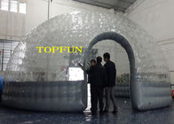 duplas camada infláveis da soldadura térmica da barraca da bolha da abóbada clara transparente do PVC de 0.8mm