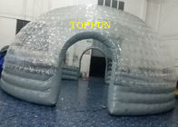 duplas camada infláveis da soldadura térmica da barraca da bolha da abóbada clara transparente do PVC de 0.8mm