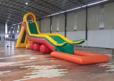 Corrediça gigante da praia do uso da corrediça de água 17 * 3 * 5m da associação do anúncio publicitário 17mL Hoilday