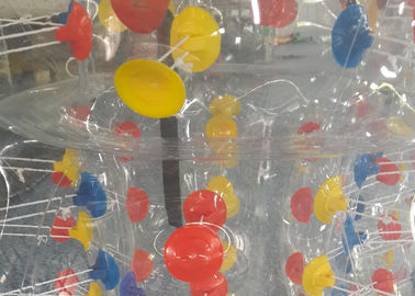 Bola abundante 0.8mm inflável engraçada com a solda colorida dos anéis-D forte
