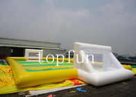 Fogo - campo de futebol inflável resistente costurado costurando 14m x 8m