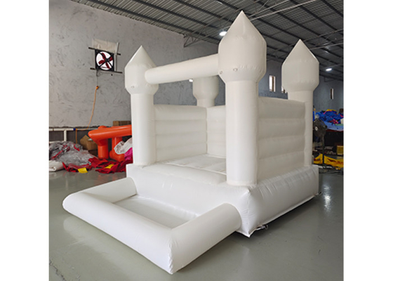 Casa inflável do leão-de-chácara branco inflável do casamento do castelo do leão-de-chácara para crianças