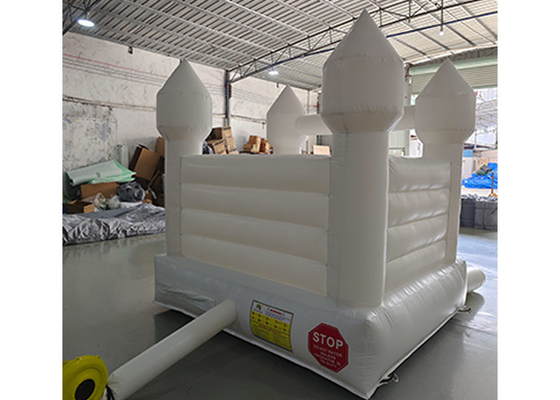 Casa inflável do leão-de-chácara branco inflável do casamento do castelo do leão-de-chácara para crianças