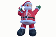 Decorações infláveis gigantes de Santa Claus Suitable Christmas Inflatable Cartoon