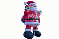 Decorações infláveis gigantes de Santa Claus Suitable Christmas Inflatable Cartoon