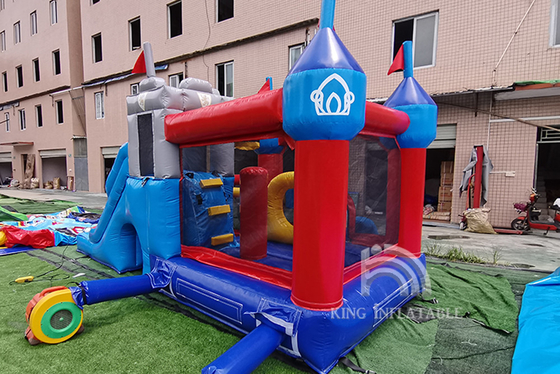 Castelos de salto da casa Bouncy inflável das crianças do castelo do leão-de-chácara com corrediça