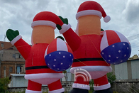 Papai Noel Inflável Gigante de Natal 6m 8m 10m Comercial Exibição de Publicidade Externa