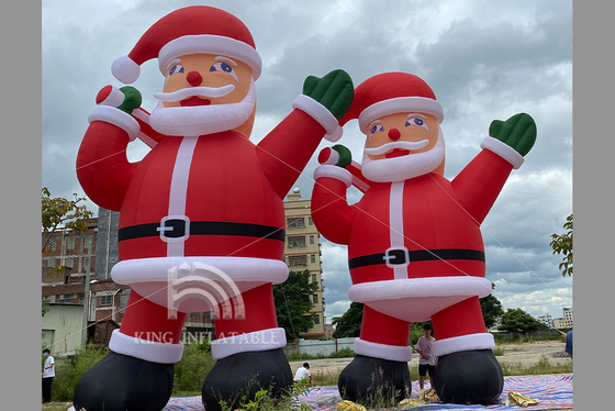 Papai Noel Inflável Gigante de Natal 6m 8m 10m Comercial Exibição de Publicidade Externa