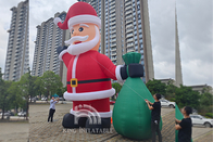 Modelo de cumprimento fundido For Christmas/partido das decorações do Natal de Santa Claus 26Ft ar exterior inflável gigante/Xmas