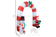 Decorações infláveis do Natal de Santa Claus Snowman Outdoor Inflatable Advertising dos arcos