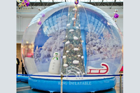 Das decorações infláveis do Xmas da barraca do globo da neve do Natal propaganda exterior comercial do Natal