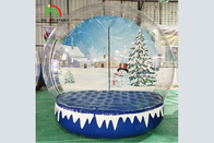 Da bola de neve inflável comercial inflável do globo 10Ft HOutdoor da neve do gigante do Natal decoração transparente do Natal