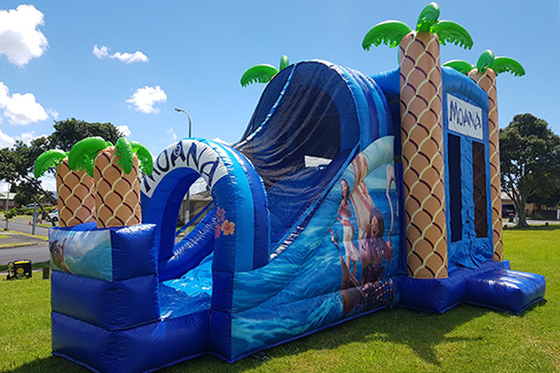 As crianças adultas exteriores do castelo Bouncy inflável saltam a casa do salto com corrediça para arrendamentos