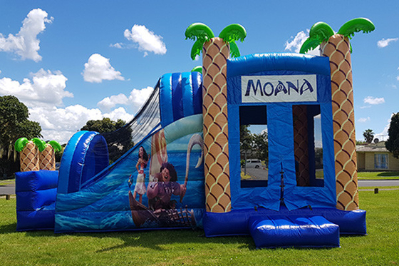 As crianças adultas exteriores do castelo Bouncy inflável saltam a casa do salto com corrediça para arrendamentos