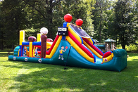 Curso inflável do Wipeout dos arrendamentos infláveis do curso de obstáculo do divertimento para adultos