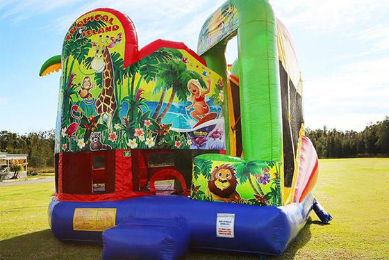 Castelo Bouncy inflável do aluguer exterior combinado inflável do castelo de Juming com corrediça