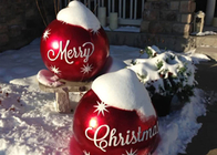 Feliz Natal enfeites de balão explodir decoração de quintal grandes bolas infláveis ​​de PVC ao ar livre