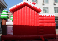 Enfeites de Natal infláveis ​​comerciais infláveis ​​castelo inflável para crianças