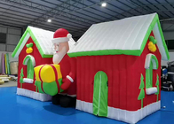Enfeites de Natal infláveis ​​comerciais infláveis ​​castelo inflável para crianças