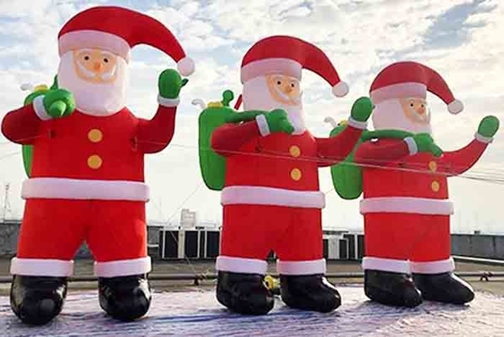 Decoração de Natal inflável gigante de Papai Noel para explodir Papai Noel infláveis