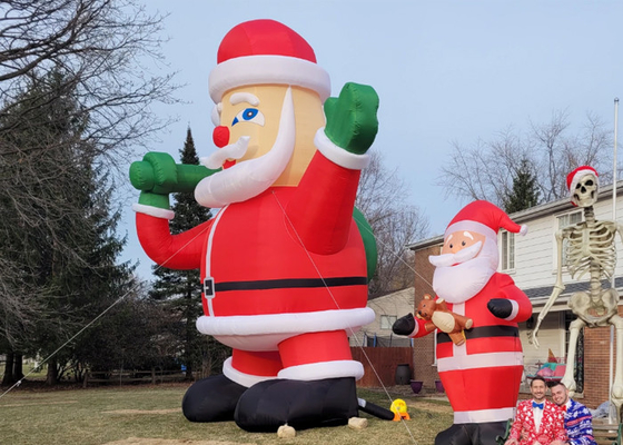 Papai Noel Explode Decorações de Natal Infláveis ​​Gigantes Infláveis ​​Papai Noel