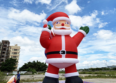 Decorações de Natal infláveis ​​de Papai Noel 20 pés 26f 33 pés grande Papai Noel inflável