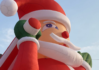 Papai Noel inflável gigante ao ar livre com ventilador para decorações de Natal