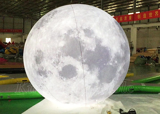 Balão de anúncio inflável gigante de Large Planets Globe do modelo da lua conduzido para a decoração