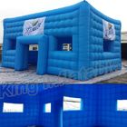 tabernáculo inflável material do PVC de 0.4mm com cor azul para o arrendamento