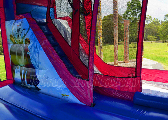 Casa inflável congelada do salto de Elsa Jumping Castle Outdoor Game para meninas dos meninos