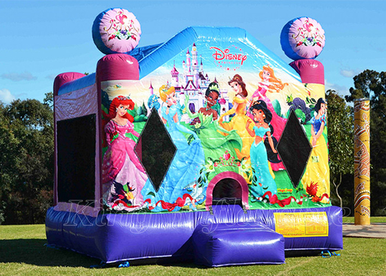 Os partidos exteriores Juming da princesa Inflatable Bouncing Castle de Disney saltam a casa para meninas