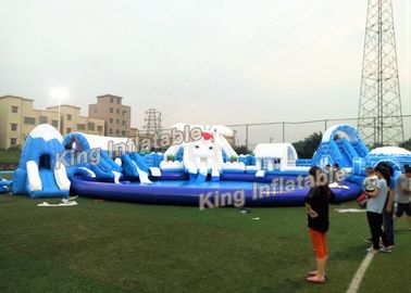 Encerado inflável do PVC de Plato 0.55mm do parque da água do grande urso para esportes de água