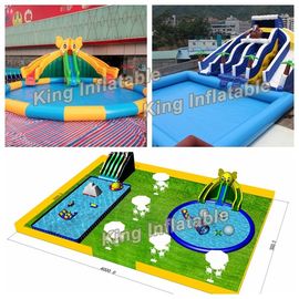 Encerado inflável do PVC de Plato 0.55mm do parque da água do grande urso para esportes de água
