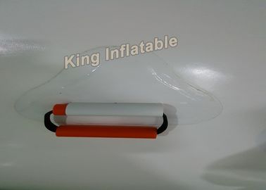 Brinquedo inflável da água do PVC do branco gigante 0.9mm que surpreende o iceberg de flutuação inflável