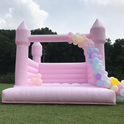 Casamento Pastel Rosa Inflável Bouncy Jump Castelo Bowl Pit Mini White Bounce House