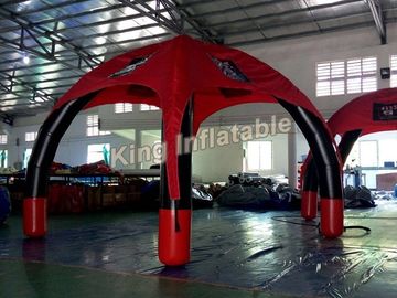 Barraca inflável selada da aranha da propaganda ar exterior vermelho com PVC Tarpauline de 0.65mm