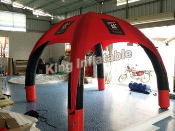 Barraca inflável selada da aranha da propaganda ar exterior vermelho com PVC Tarpauline de 0.65mm