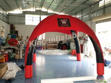 Barraca inflável selada da aranha da propaganda ar exterior vermelho com PVC Tarpauline de 0.65mm