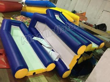 Brinquedo azul/branco da explosão do uso da guarda de vida do PVC da água do protetor da placa para jogos exteriores